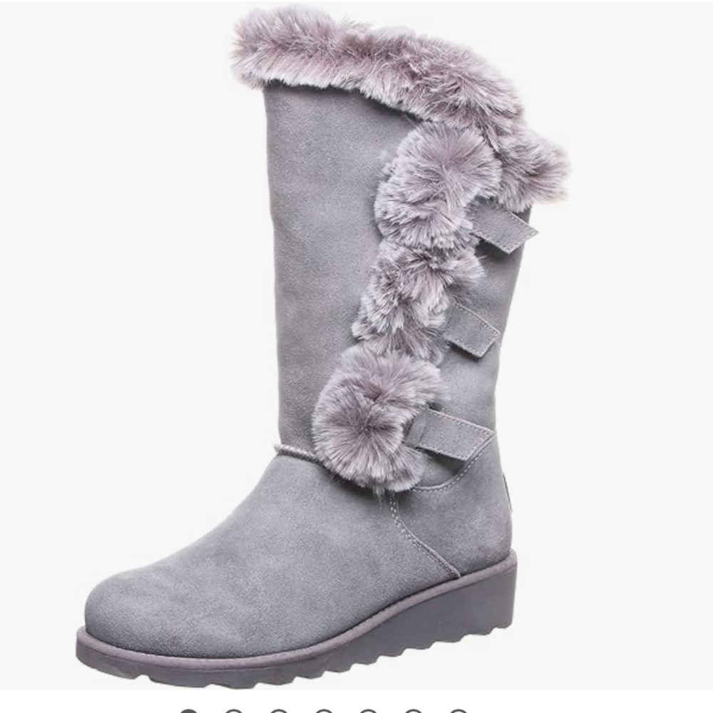 BEARPAW Women's Genevieve Gray Fog Boots